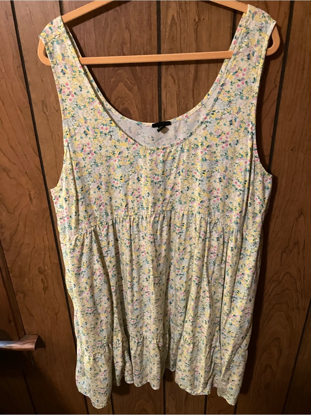 Ditsy floral print short tiered dress by Torrid